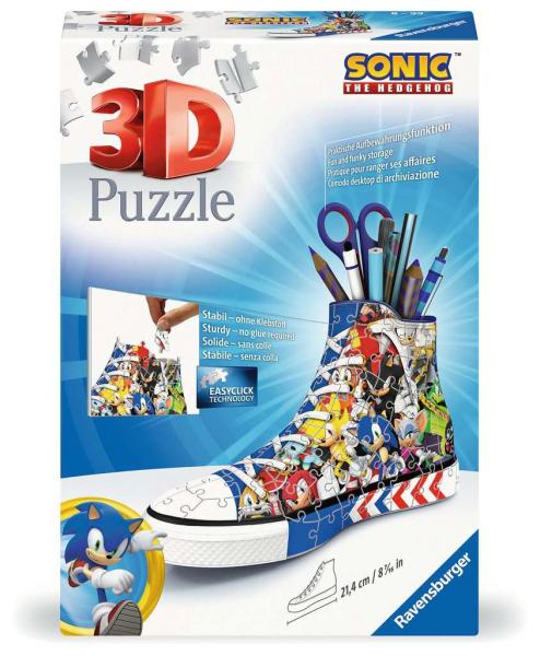 Sneaker Sonic the Hedgehog - 3D Puzzle 108 Teile