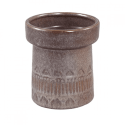 PTMD bloempot Rail hoog M donkerbruin 14 cm