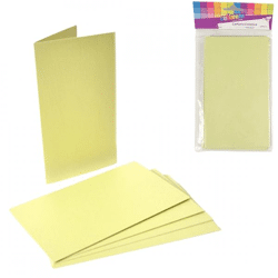 Menu cards green 17 cm 5 pieces