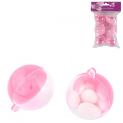 Pendant ball pink 5 cm set of 6