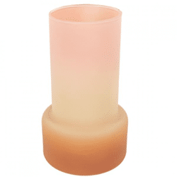 Vase Shae matt braun/lachsrosa 17 cm