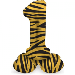 Folat folieballon staand 1 Tiger 41 cm