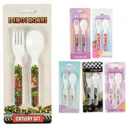 Licentie bestekset lepel en vork 14 cm 6 assorti