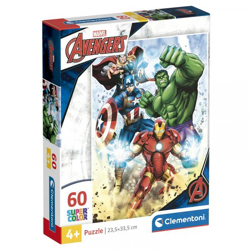 Clementoni 26193 - 60 Teile Puzzle - Supercolor - Avengers