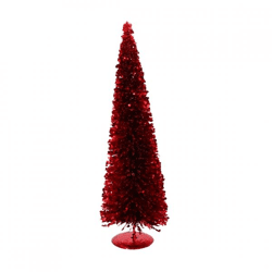 Kerstboom Sparkle Sequins rood 40 cm