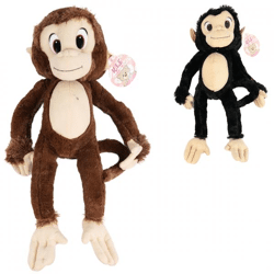 Knuffel aap 55 cm 2 assorti