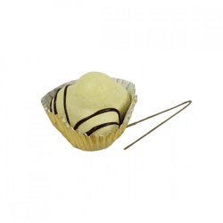 Decoratie hanger/steker Bonbon triangel 4 cm