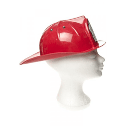 Firefighter helmet children plastic red