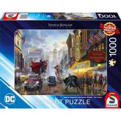 Batman, Superman and Wonder Woman - Puzzle 1000 pieces - Thomas Kinkade Collection