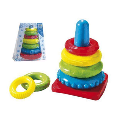 Happy People 40424 - Farbringpyramide - 20 cm 