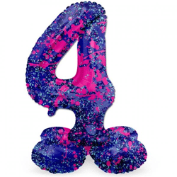 Folat foil balloon standing 4 Paint splash 41 cm