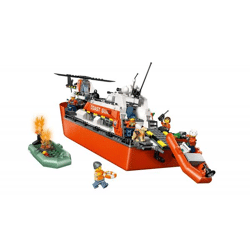 LEGO® City Exploration - Rettungsboot der Küstenwache mit Hubschrauber (742 Teile)