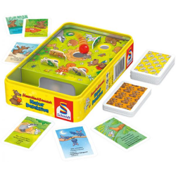 Mouse smart & bear strong, nature detectives - bring-along game in metal box