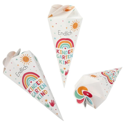 Kindergarten school cone, approx. 16x30x16cm