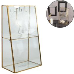Jewelry storage cabinet gold colored 31 cm