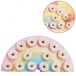Ginger Ray Snackteller Donut Wall Regenbogen 64,5 cm