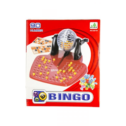 Bingospiel 28 x 29 x 11 cm rot 93-teilig