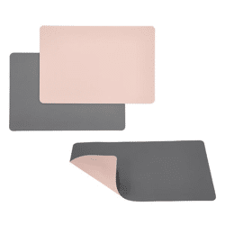 Placemat PVC approx. 45x30cm Gray / Pink 