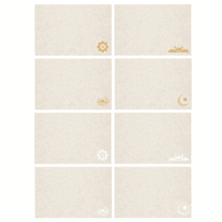 Placemat felt Oriental 4/s approx. 45x30cm