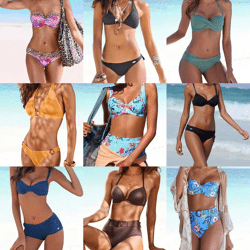 1,10 € Damen Bademode Mix Kategorie A neu Originalverpackung Marken Sunseaker Buffalo S.Oliver Lascana Größen XS–XXXL aus deutschen Kataloge