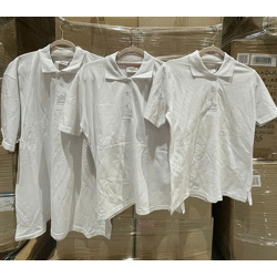 Weiße Polo Shirt T-Shirt Herren und Damen Unisex, Kleidung, Mode, Textilien