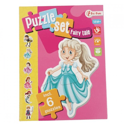 Legpuzzels sprookjes 19 cm set van 6