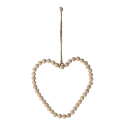 Hanger, heart, beads, small, approx. 12cmH