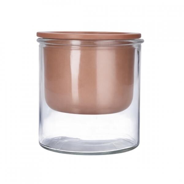 Blumentopf Malga selbstbewässernd braun 12,5 cm