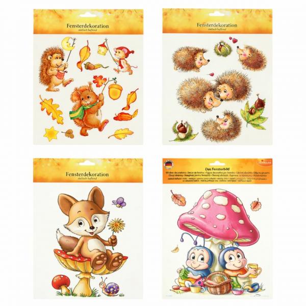 Raamstickers Herfst assorti