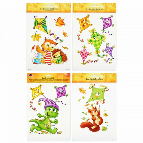 Raamstickers Herfst assorti