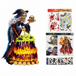 Raamstickers Halloween assorti