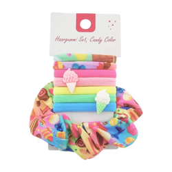 Haargummiband Candy pastell 8-teilig
