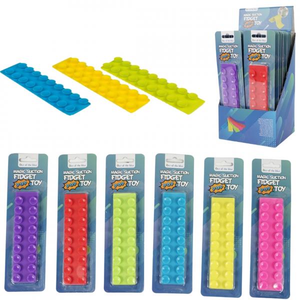 Zappelspielzeug pop-it 16 cm 6 Stück sortiert