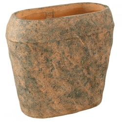 PTMD bloempot Lourdes geel/groen 40 cm