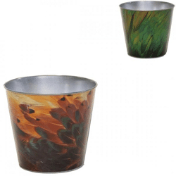 Bloempot Bob Feather M 13 cm 2 assorti