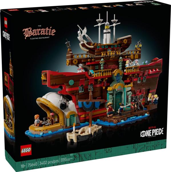 LEGO&reg; ONE PIECE 75640 - Barati&eacute;, das Schwimmende Restaurant (3402 Teile)