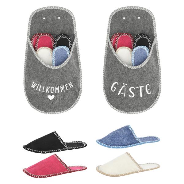 G&auml;ste-Pantoffelset, 2/s