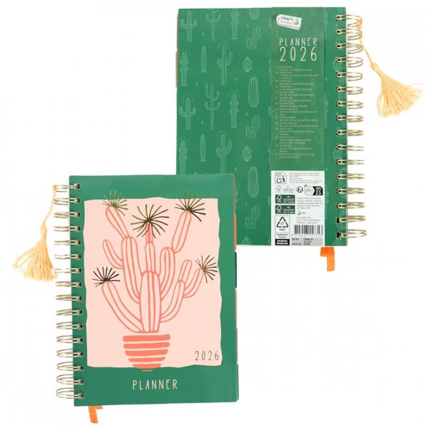 Terminkalender 2026 A5 3fach sortiert