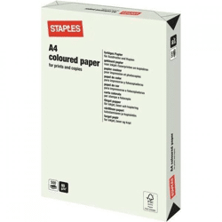 Staples paper A4 colored light green 500 sheets