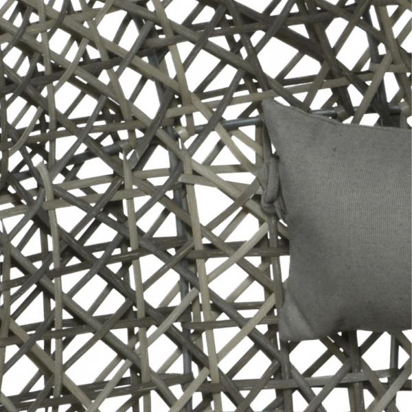 (R) Egg chair hangstoel Palermo grijs 196 cm