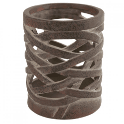 Countryfield theelichthouder Redmon L bruin 15 cm