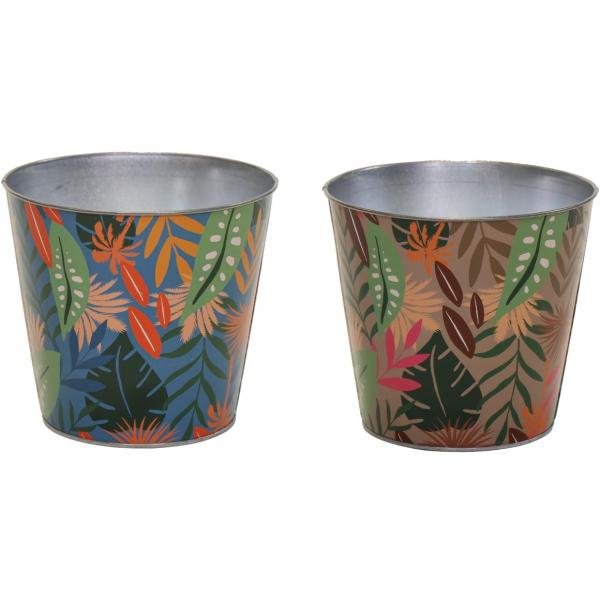 Flower pot Bob Jungle S 11 cm 2 assorted