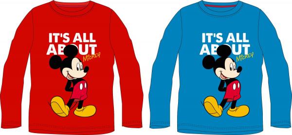 Mickey Mouse - Langarm T-Shirt f&uuml;r Jungs - 2-fach sortiert - 98-128 cm