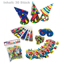 Party assortment 30 pieces, various designs