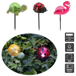 LED Solar Stecker, Tier, 3/s, ca. 15cmH