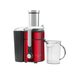 Riviera & Bar PCJ677 Digital Entsafter Edelstahl Rot – Zentrifugalentsafter für frische Säfte