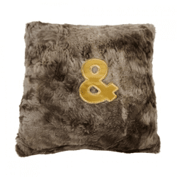 Ateliers du Linge Kissen Chic & braun 30 x 30 cm