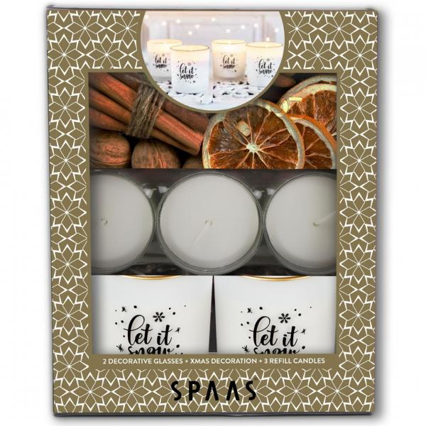 (R) Spaas Geschenkbox Let it snow 20 cm.