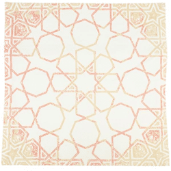 Fair Trade kussenhoes Oosters beige 45 x 45 cm