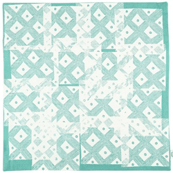 Fair Trade kussenhoes Tribal blauw 45 x 45 cm